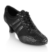 Ray Rose 418 Tiber | Black Croc Leather/Black Mesh